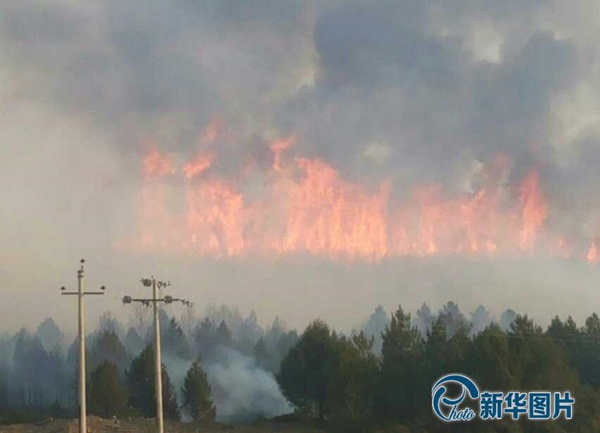 香格里拉一天內發生兩起山林大火6