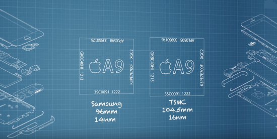 曝蘋果6S芯片門 同一款手機電池壽命差異巨大！