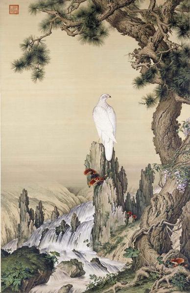 《松獻英芝圖》