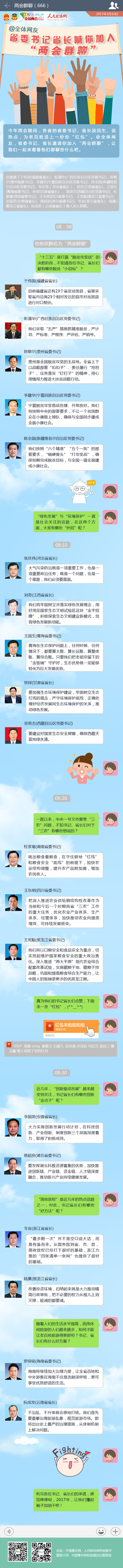 @全體網友 省委書記省長喊你加入“兩會群聊”-政協網