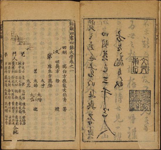 新鍥四書心鉢 ： 9卷，方應龍， 明萬曆