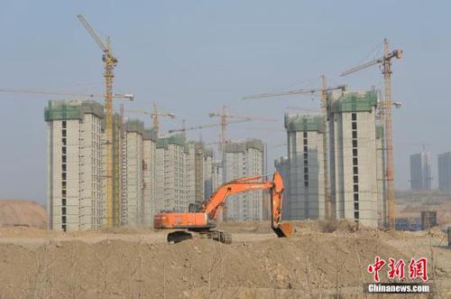 資料圖：山西太原東中環一處房地產項目破土動工。 <a target='_blank' href='http://www.chinanews.com/'>中新社</a>記者 韋亮 攝