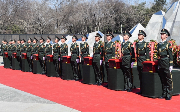 （3）第五批在韓中國人民志愿軍烈士遺骸在沈陽安葬