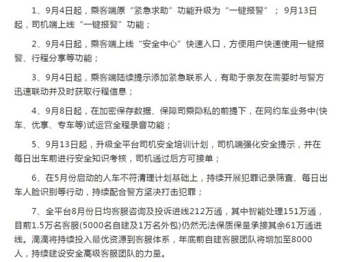 滴滴最新一輪整改措施時間軸。