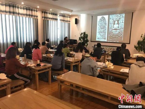 圖為“莫高學(xué)堂”活動現(xiàn)場。(資料圖) 敦煌研究院供圖 攝