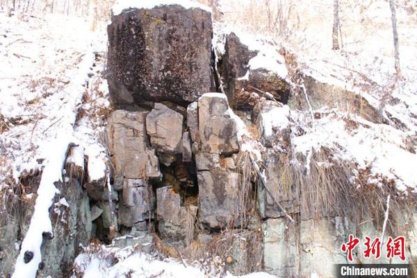 “中國最冷小鎮”呼中發現距今約7000年巖畫。　王平 攝