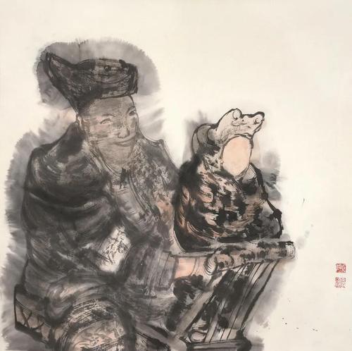 陳風(fēng)新 寫生5 紙本設(shè)色 68×68cm 2019 年