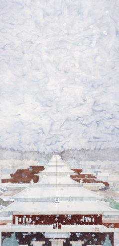 紫禁城·雪-68×136cm--劉麗萍