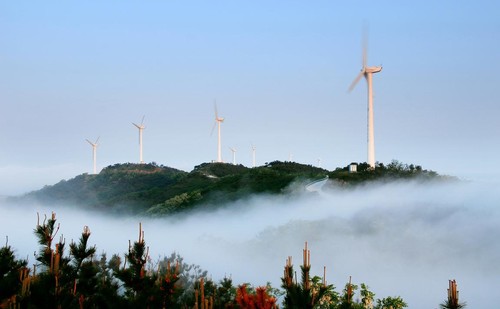 煙臺市福山區臧家莊風電場（任夢雪 攝）