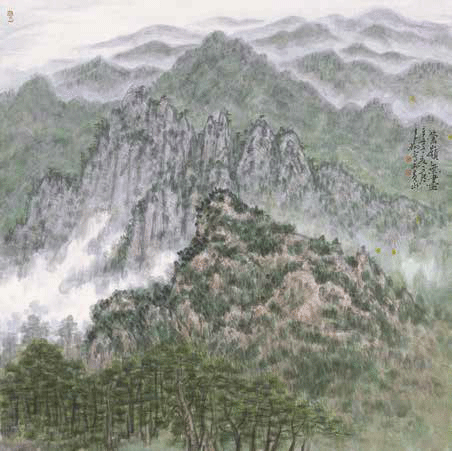 蒼嶺無盡-50×50cm-2021-年--李-翔