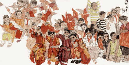 神州太平（國(guó)畫(huà)）200×400cm-2022-申卉芪